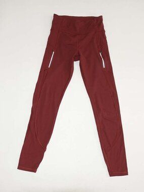Athleta Women's Rainier High Rise Legging Pants Size XS Redwood 26" Inseam